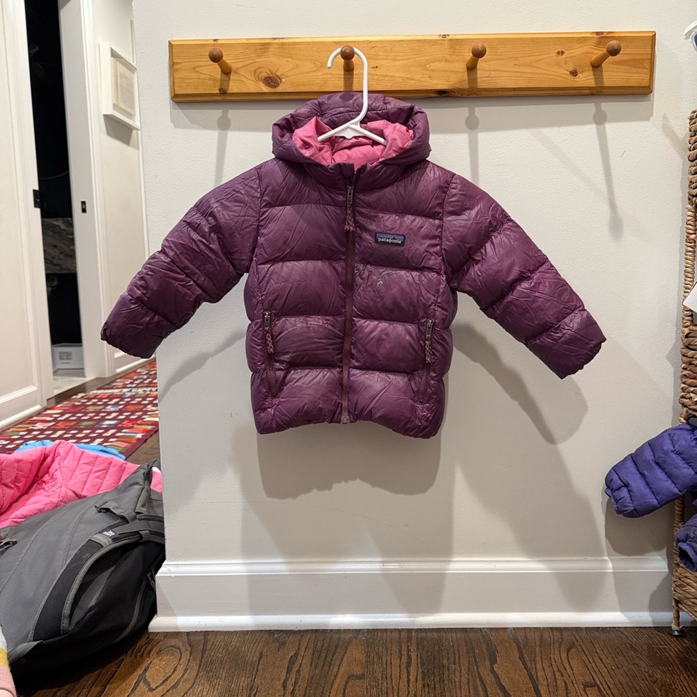 Patagonia Kids Puffer Jacket - Purple and Pink